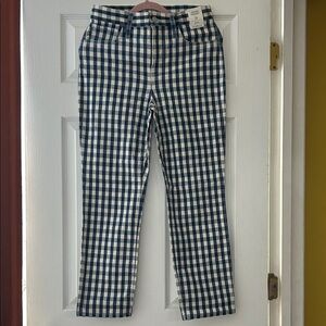 J. Crew Women Straight Leg Jeans in Gingham